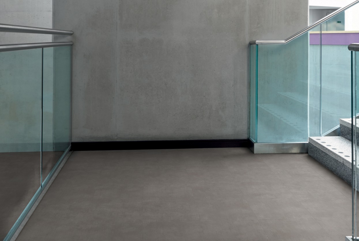 Amtico Spacia 36+ Metropolis Smoke  Commercial Industrial luxury vinyl tile stone flooring design web
