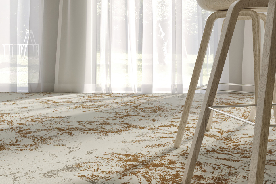 Commercial carpet design Vision Of Elegance Flore 610 BEIGE web 1
