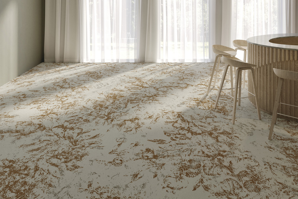 Commercial carpet design Vision Of Elegance Flore 610 BEIGE web 2
