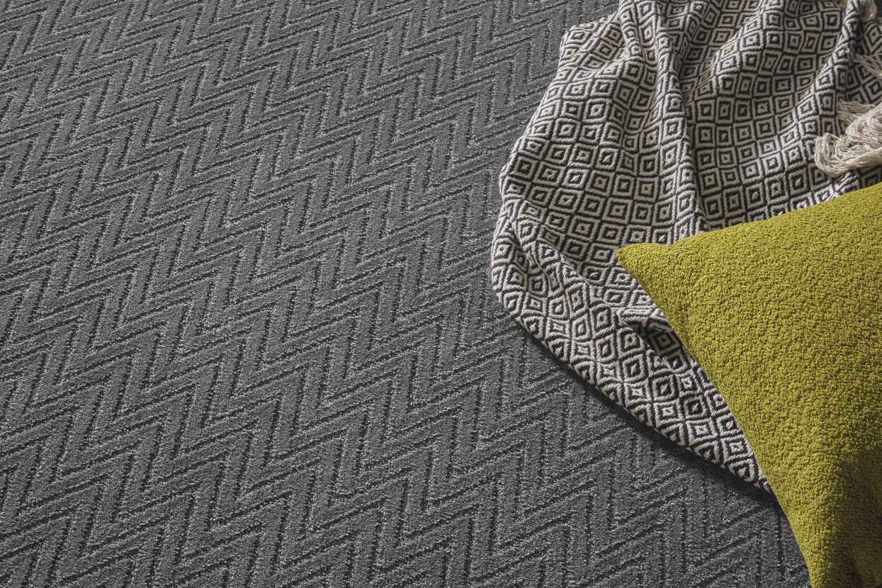 Textured Premium SDN Commercial Carpet Install web Chevron 2