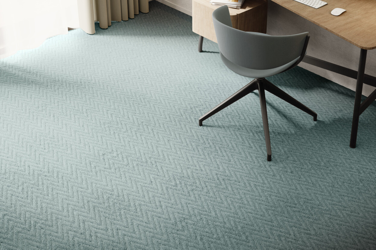 Textured Premium SDN Commercial Carpet Install web Chevron