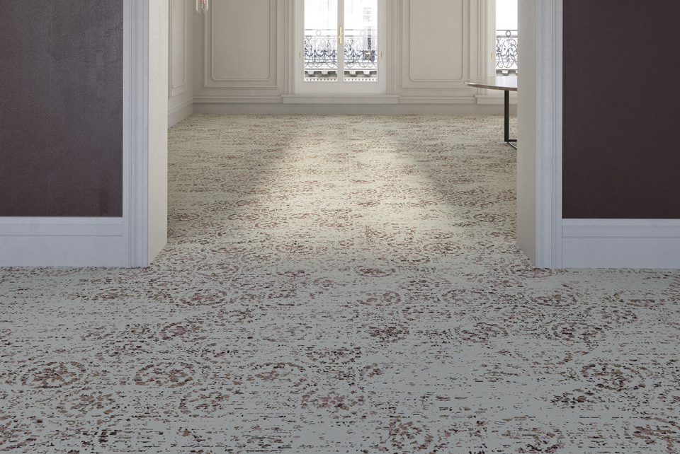 Vision Of Elegance Pompadour 620 BEIGE Commercial Carpet Design web 2