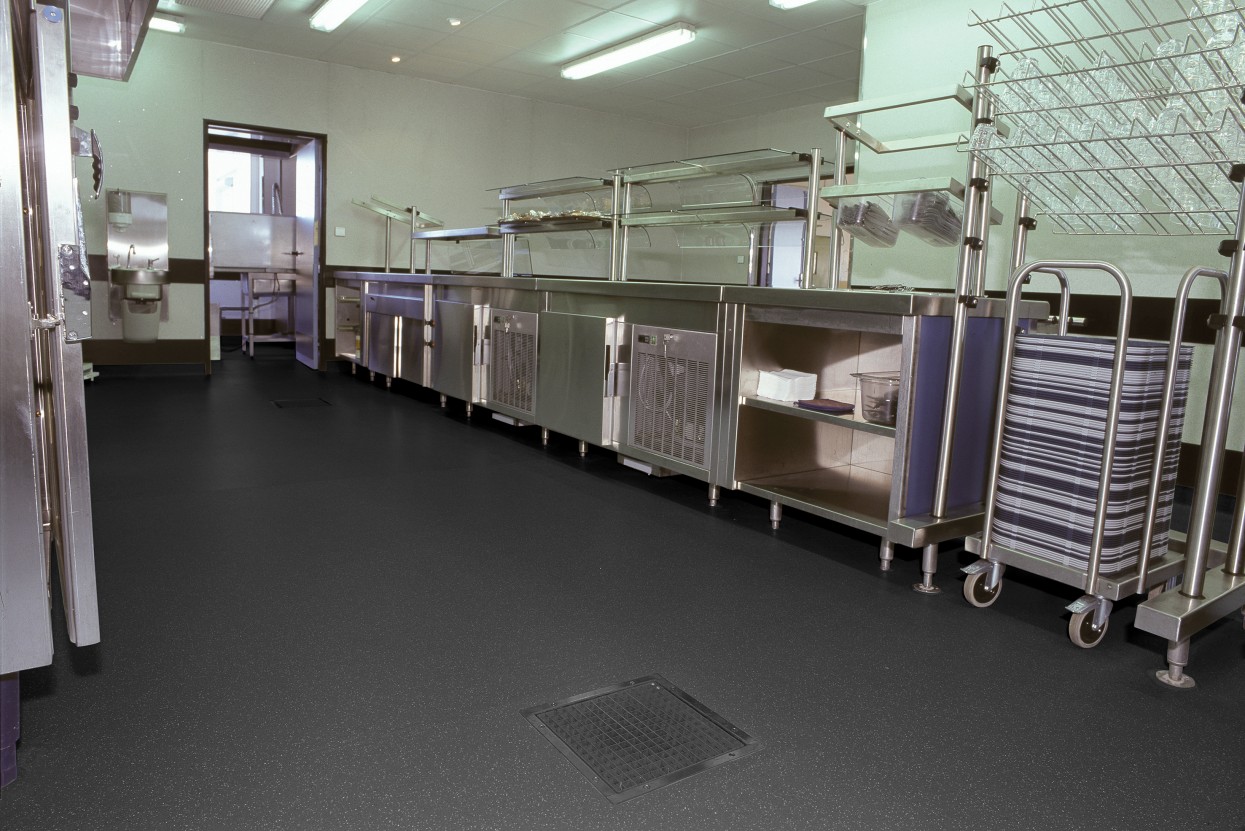 Tarasafe super commercial kitchen slip resistant sheet vinyl