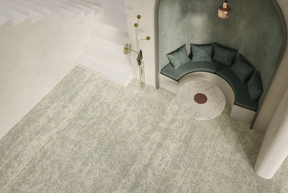 floral commercial carpet Vision Of Elegance Boheme 710 BROWN web